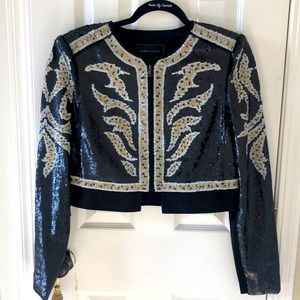 BCBGMaxAzria sequin blazer